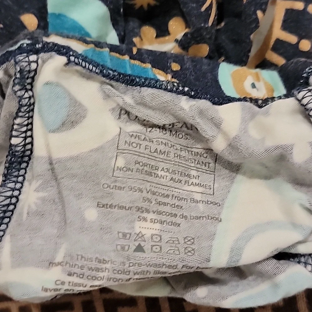 RARE Posh Peanut Fiona pajamas 2 piece blue eye nazar evil eye blue gold 12-18 m
